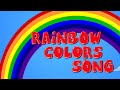 The rainbow colors song  songs for kids  learn colors