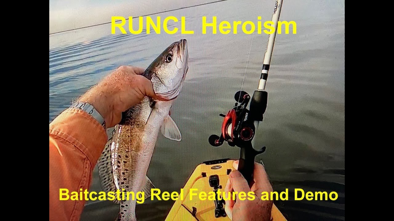 RUNCL Heroism baitcasting reel features and demo 