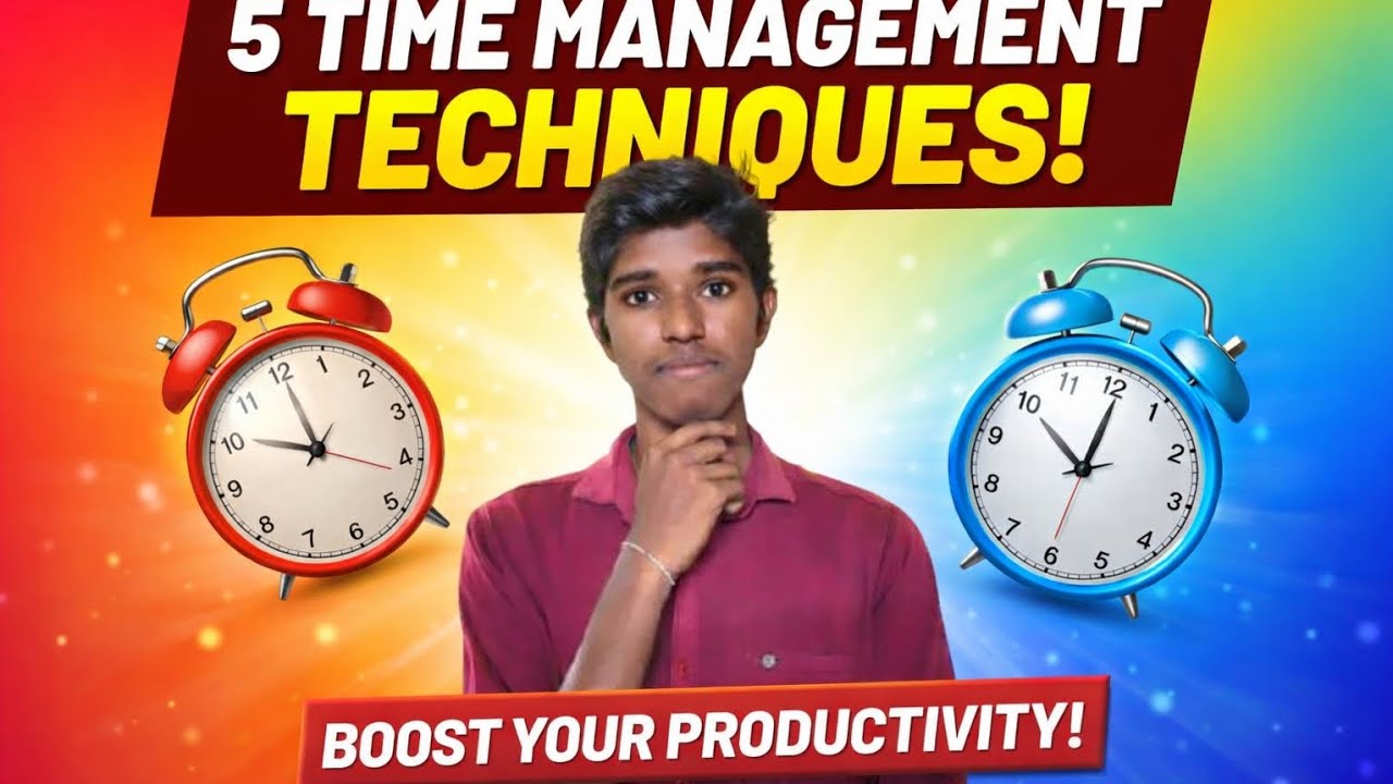 ⏰ Master your time with these 5 powerful techniques! #timemanagement# ...
