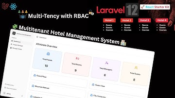 Multitenant Hotel Management System Demo Video | Laravel 12 + React Starter Kit (RBAC + Inertia.js)
