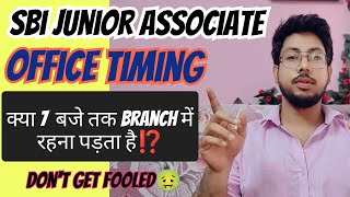 SBI JA/Clerk Office Timing🎯 Don't Get Fooled🤢#sbi #sbiclerk #sbipo