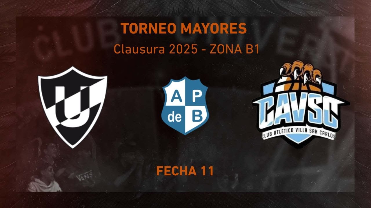 Universitario - Villa San Carlos | Torneo Clausura APdB Mayores B1 Fecha 11