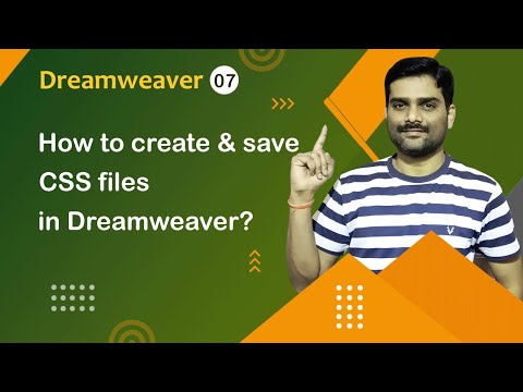 How to Create & Save CSS Files in Dreamweaver - Dreamweaver Tutorial 07 🚀