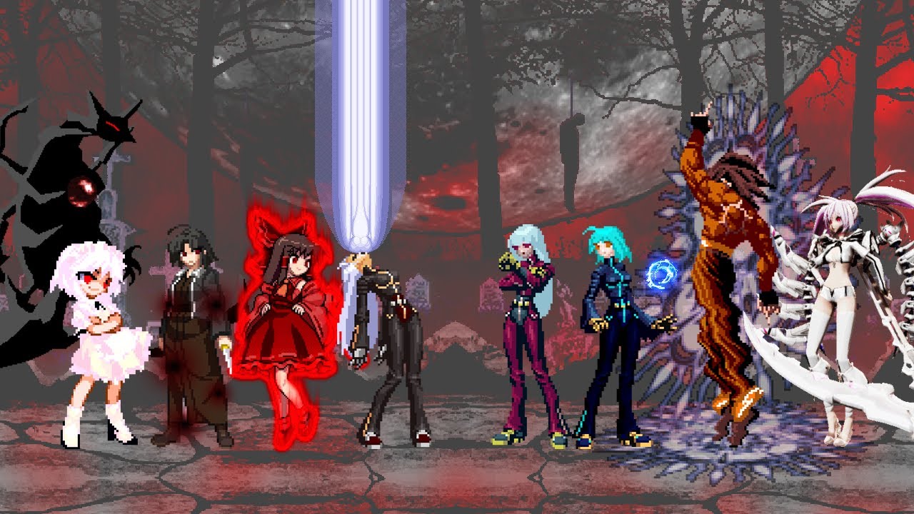 Precious Sula's S_Sakuya Team vs White Rock Shooter Team | KOF MUGEN