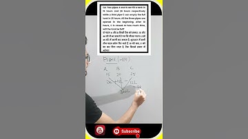 Pipe and Cisterns Problems/Tricks | Pipe and Tanki Shortcuts for SSC CGL/RRB NTPC/IB/CDS #Shorts