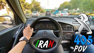 Peugeot 405 1383(2004) POV test driving/Highway/1.8 Lit/mi16/france/405ایران خودرو/پژو