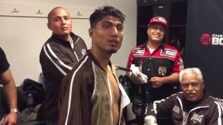 Mikey Garcia After Broner Fight Walks Back Into Locker Room - esnews boxing