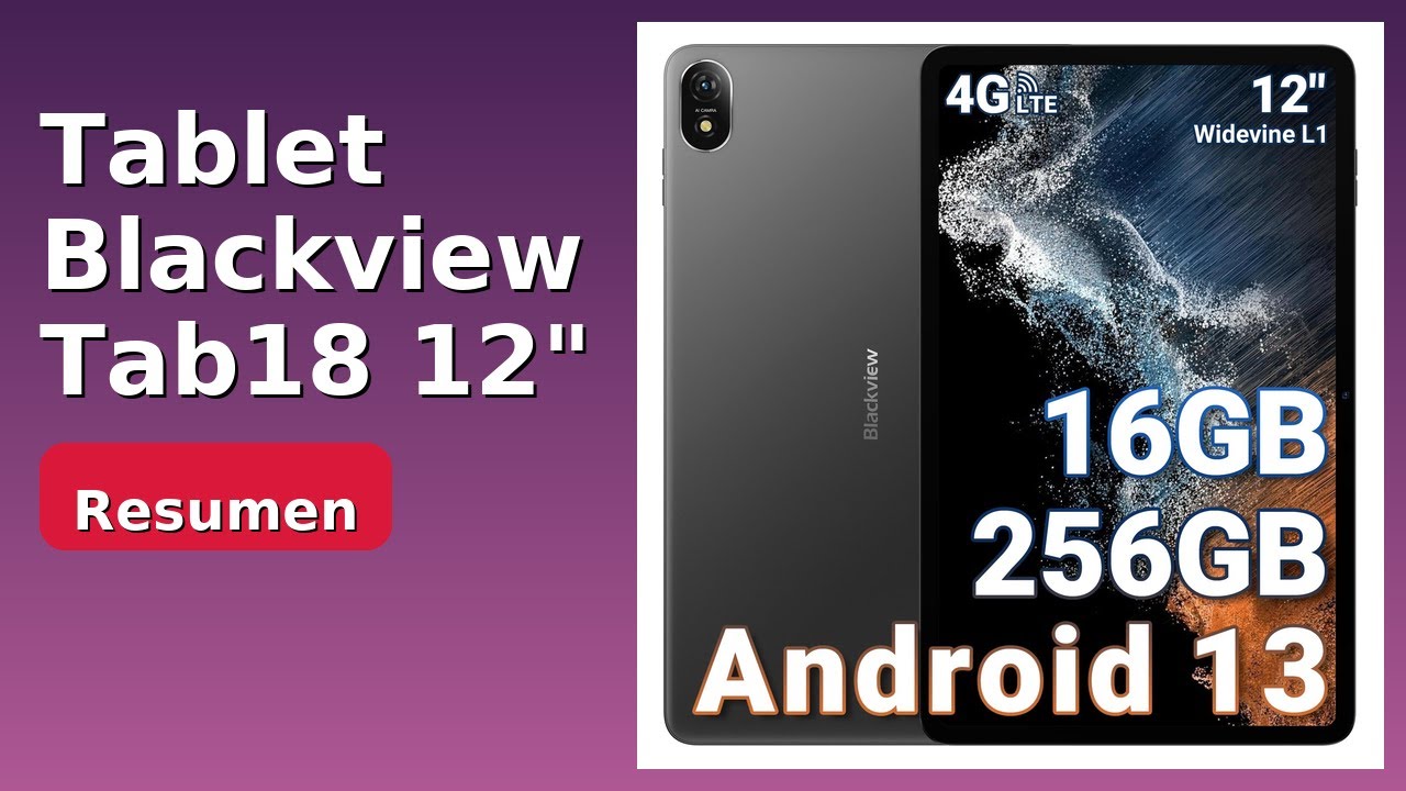 RESEÑA (2025) : Tablet Blackview Tab18 12". DETALLES ESENZIALES