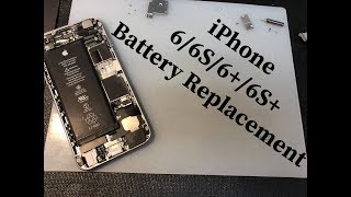 iPhone 6, 6s, 6s+, 6+ battery Replacement Tutorial