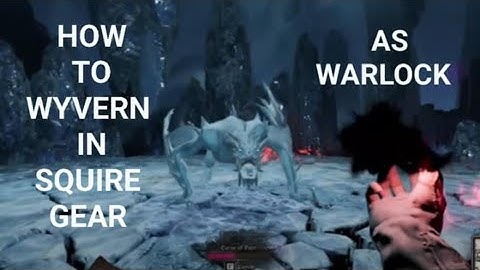 How to Solo Wyvern with Warlock in squire gear - Dark and darker
