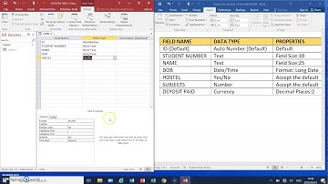 CREATE AND PRINT A TABLE STRUCTURE