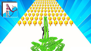 Hair Rush Games All Levels iOS, Android Walkthrough Gameplay Mobile BIG UPDATE New Level VB43-44A