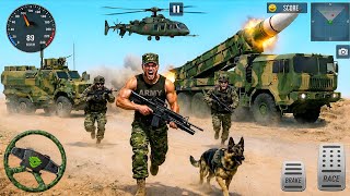 Simulator Penyelamatan Truk Tentara 3D - Mengemudi Truk Kargo Militer AS - Gameplay Android screenshot 1