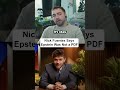 Nick Fuentes Says Epstein Was Not a PDF #shorts #mizkif #epsteinfiles