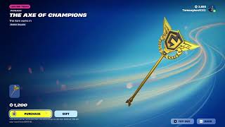 Fortnite Buying The Axe Of Champions