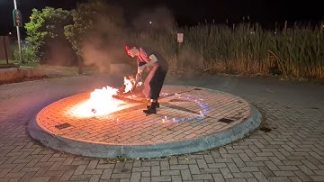 Lotus Head Rope Dart Burn Off Slow-Mo Test