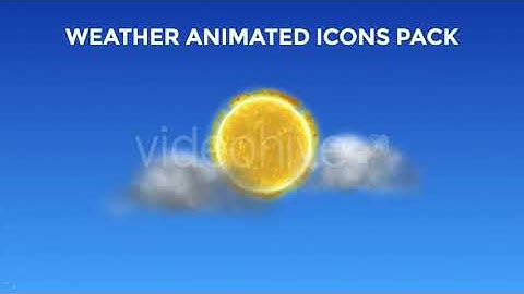 Weather Animated Icons Pack | Motion Graphics - Envato elements