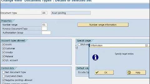 Define Document type and Number Range   YouTube