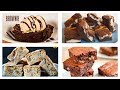 4 BROWNIES de CHOCOLATE. Recetas MUY FÁCILES