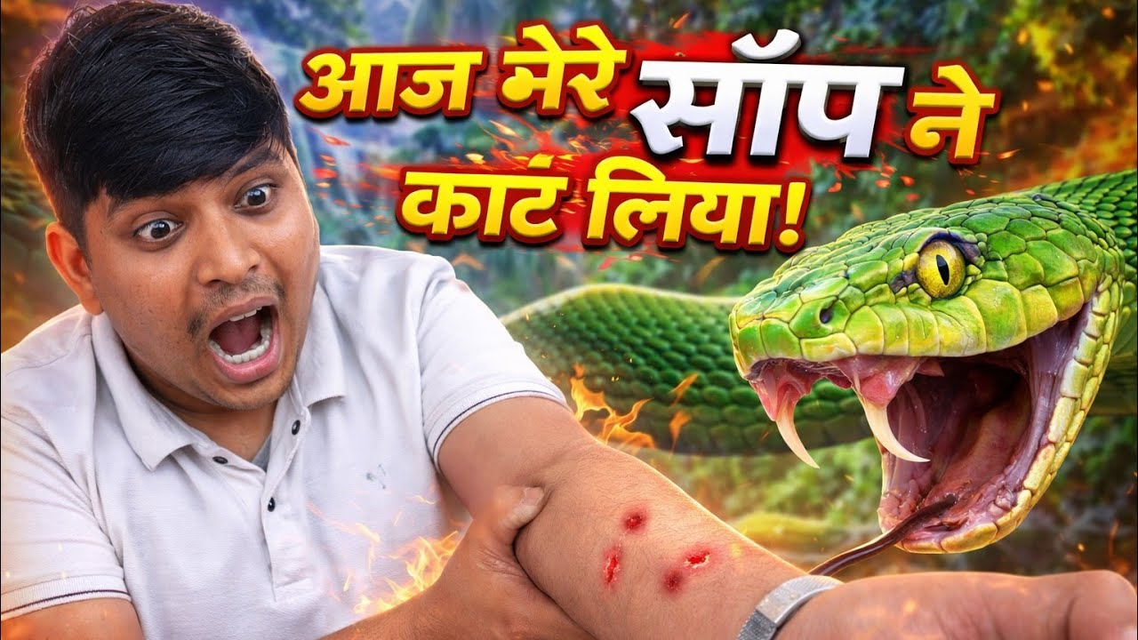 Saanp ne kaat liya aj to 🐍😳😭🥲