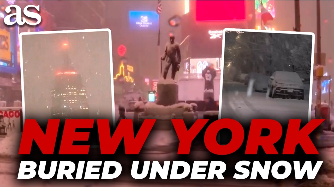 New York BURIED UNDER SNOW as MASSIVE WINTER STORM slams the city