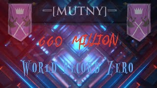 Gotc K805 MUTNY World Record 660.3 Million Zeroed