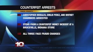 Sheriff: 3 people arrested in Knox County counterfeit case