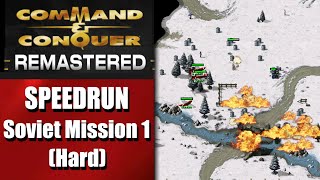 SPEEDRUN: Command and Conquer REMASTERED - Red Alert Soviet Mission 1 (Hard)