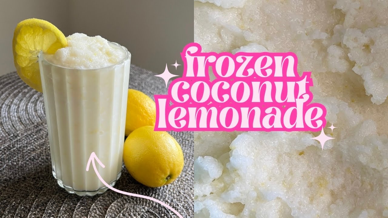 The Best Frozen Coconut Lemonade! | 4-ingredient Recipes | Paola Santana
