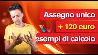 ASSEGNO UNICO   120 EURO: FACILI ESEMPI DI CALCOLO 😉