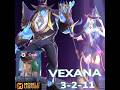 VEXANA SOLORANK ROAD TO LEGEND | 11 ASSISTS #mobilelegends #vexana