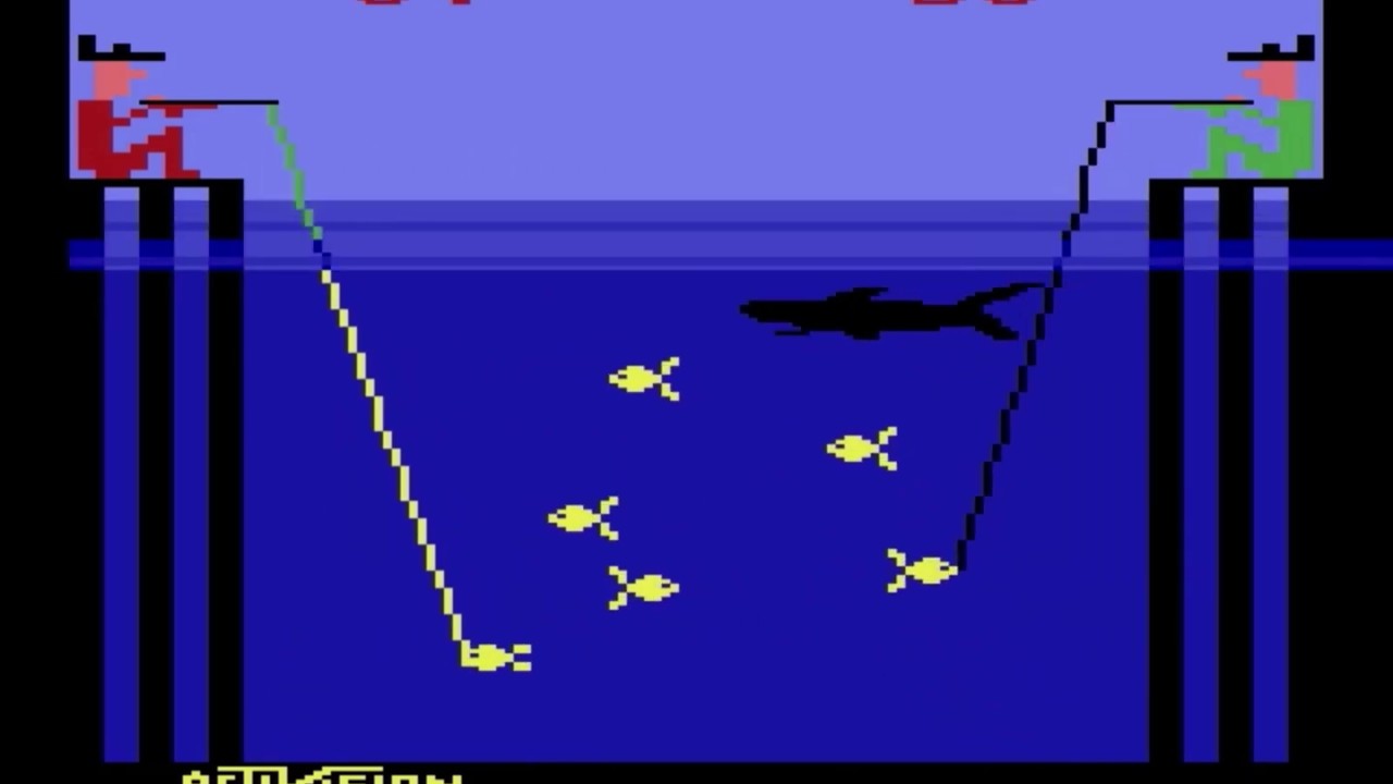 [Atari 2600] Fishing Derby Gameplay YouTube