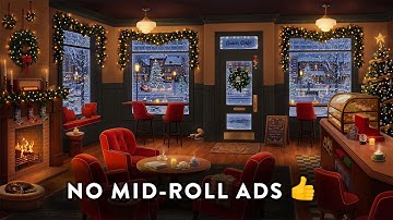 The Christmas Coffee Shop On Main Street ~ 🎄 Cozy Christmas Jazz Ambience