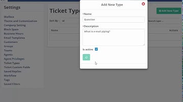 Ticket Type in the UVdesk