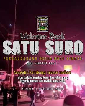 Story Wa PSHT keren WELCOME BACK 1 SURO