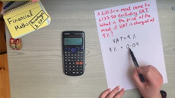 Calculating Percentages and VAT (Financial Maths)
