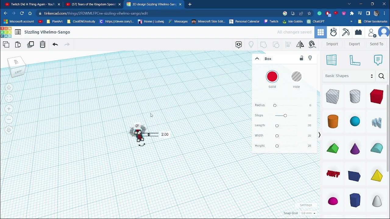TinkerCad lego plus YouTube