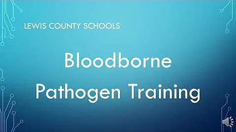 Lewis county schools bloodborne pathogen