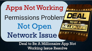 How To Fix Deal to Be A Millionaire App not working | Loading Problem | Space Issue | Network Issue