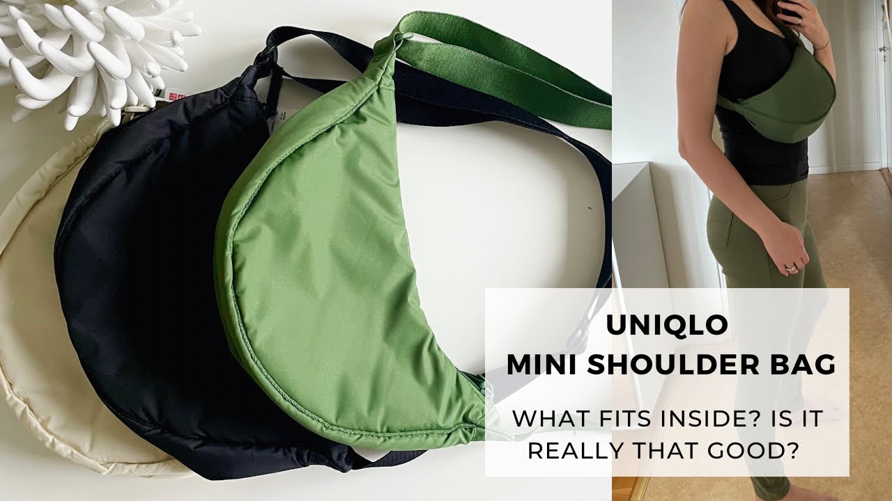 Is UNIQLO viral round mini shoulder bag that good? 🤔 review, unboxing, close-ups