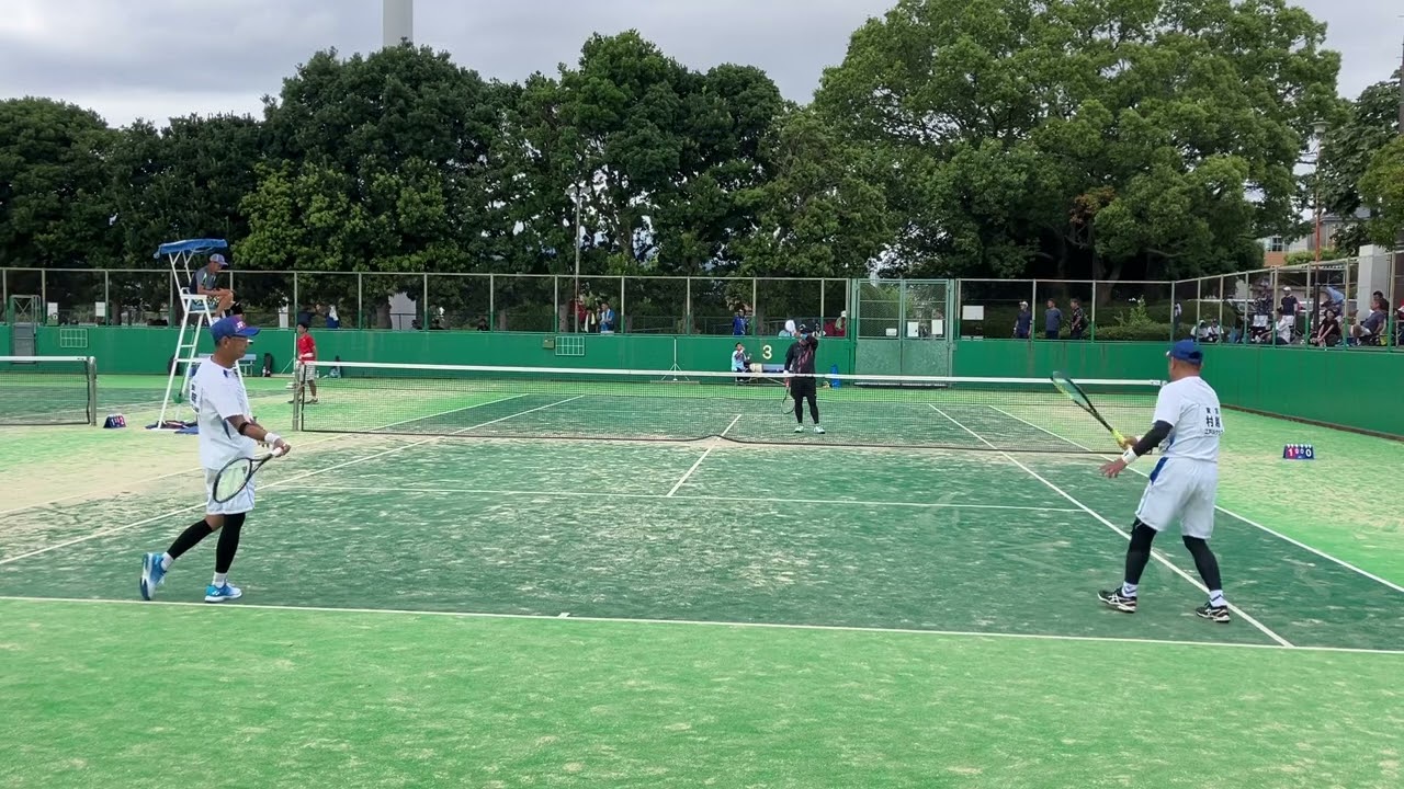 2023.09.23 全日本シニア選手権　シニア50 2回戦　村越•森崎vs木下•今村(大分　中津工OB 香川　なかよし）