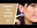 How To Make Polymer Clay Earrings With Gemstone Beads | CANDID &amp; Kernowcraft