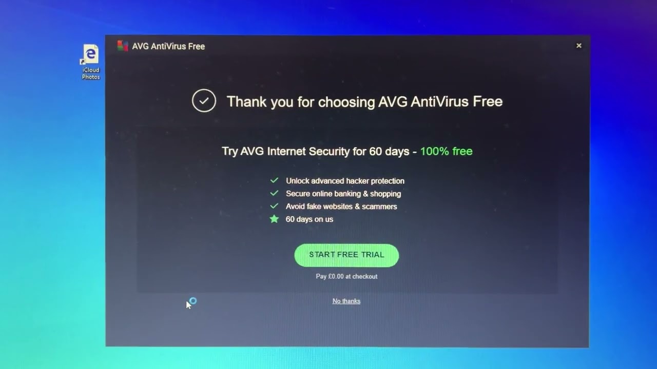 'Your AVG Antivirus free expires in 7 days' - what to do to continue using the free version.