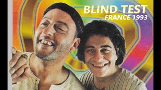 Blind Test année 1993, Chanson française, 25 titres avec réponse / Quiz musical Hits France 93