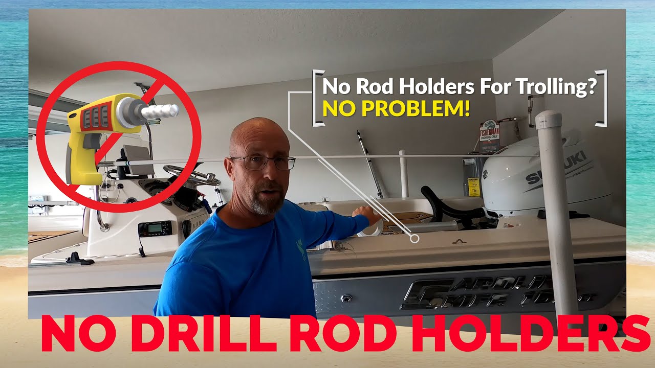 NO DRILL Rod Holders (SeaSucker Review) Carolina Skiff 162 JLS 