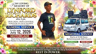 Remembering a Legend: Lynford "Lyn" Richards (Berkshirewoods, St. Elizabeth) 🕊️