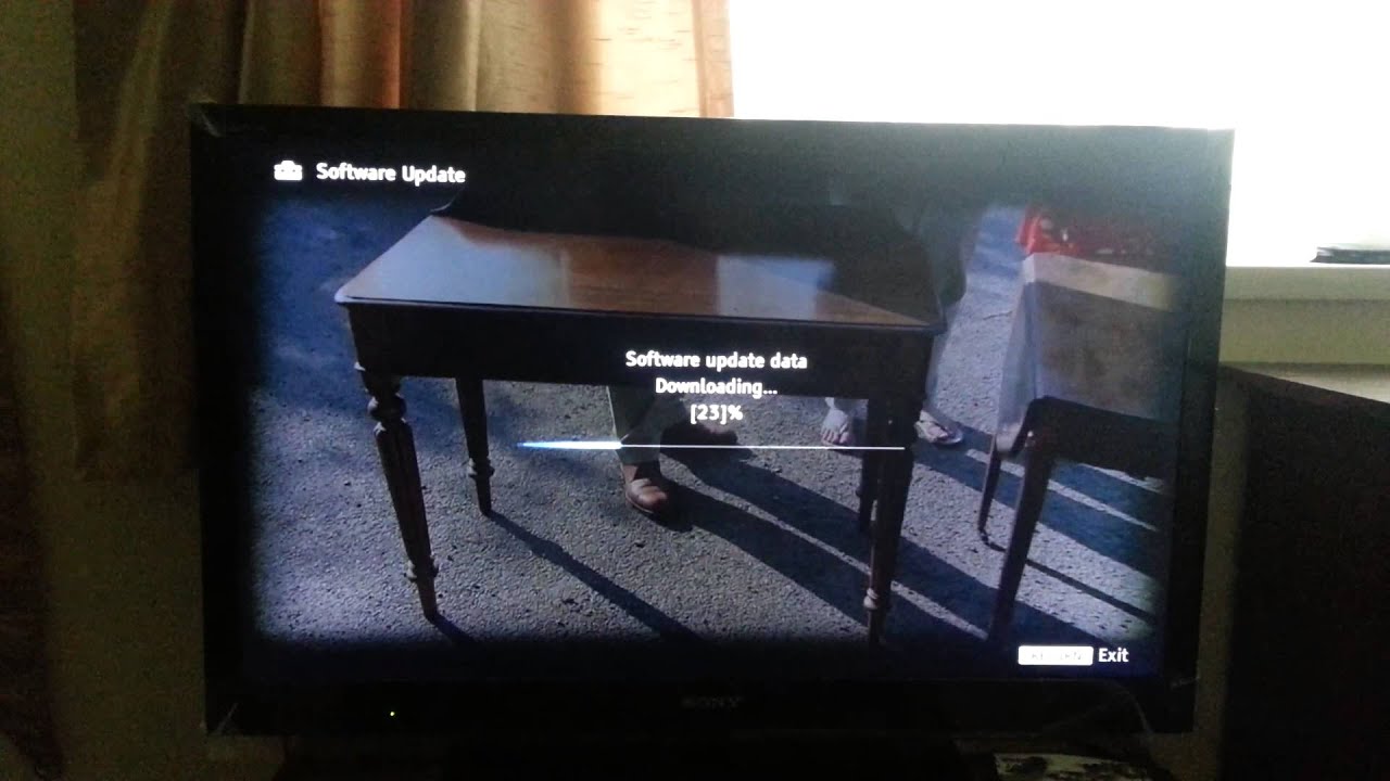 how to update sony tv firmware