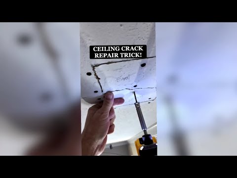 How To Fix Your Ceiling Crack Trick!