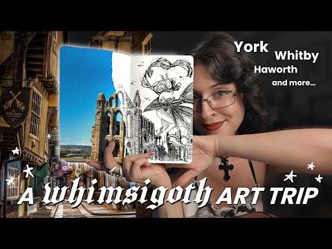 A PEN ON PAPER DRAWING MASTERCLASS IN GOTHIC YORKSHIRE ✦ draw and travel with me🦇
