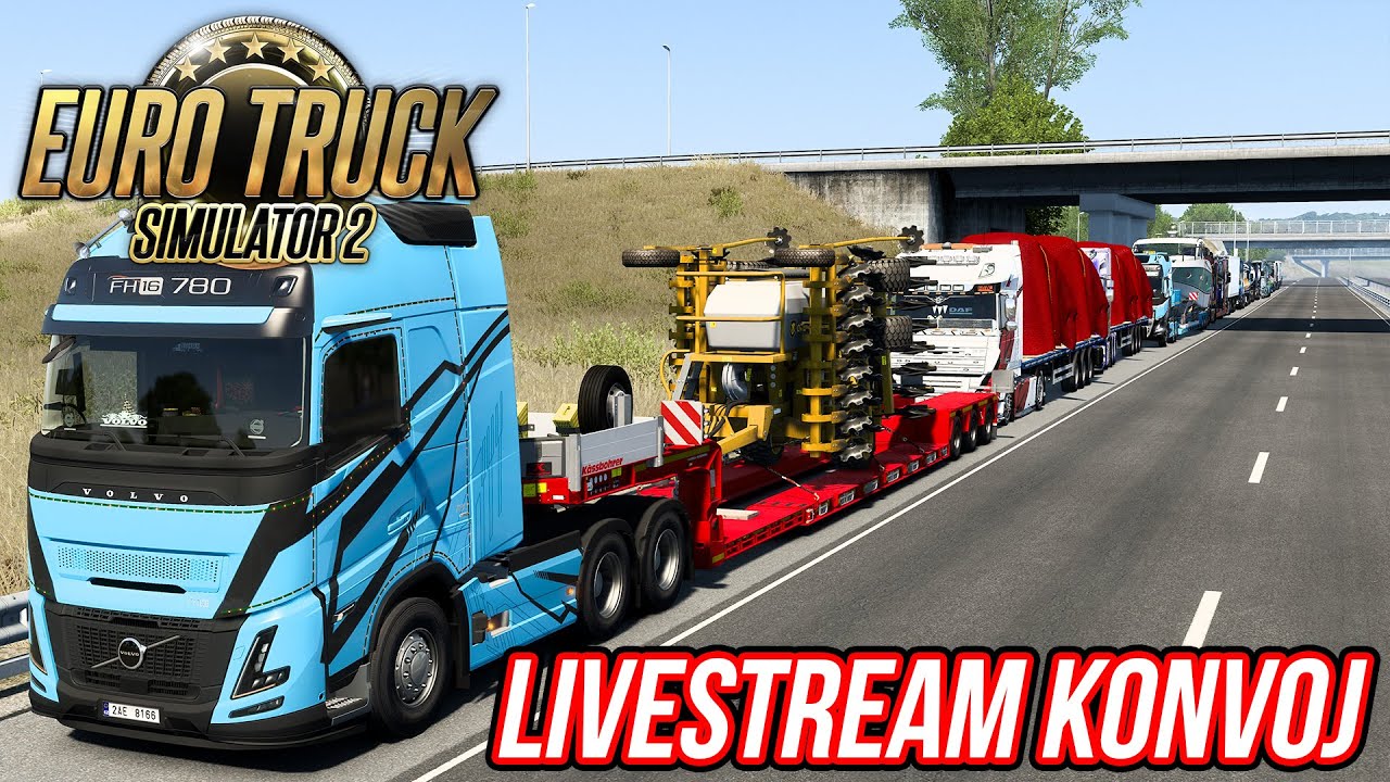 Euro Truck Simulator 2 TruckersMP konvoj! | Start: Paříž, SIM 1